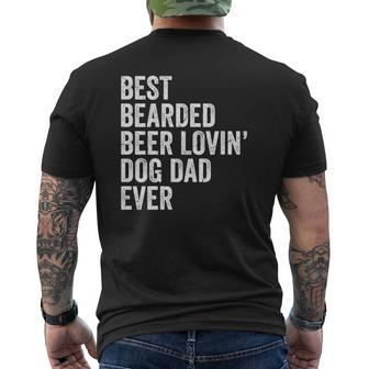 Best Bearded Beer Lovin Dog Dad Ever Mens Back Print T-shirt | Mazezy