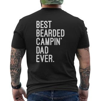 Best Bearded Campin' Dad Ever Outdoor Camping Life Mens Back Print T-shirt | Mazezy