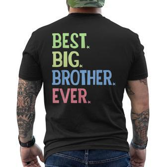 Best Big Brother Ever Big Bro Sibling Boys Mens Back Print T-shirt - Thegiftio UK