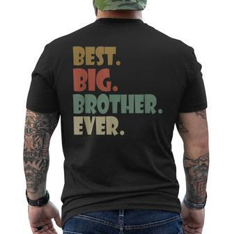 Best Big Brother Ever Older Sibling Nager For Boys Men's T-shirt Back Print - Thegiftio UK