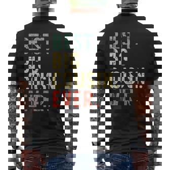 Best Big Cousin Ever Family Cool Vintage Men's T-shirt Back Print - Thegiftio