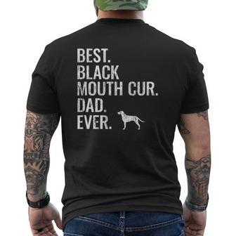 Best Black Mouth Cur Dad Ever Cool Dog Owner Mens Back Print T-shirt | Mazezy