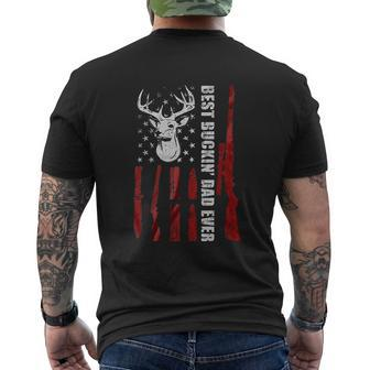 Best Buckin Dad Ever Deer Hunting Mens Back Print T-shirt | Mazezy