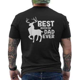 Best Buckin Dad Ever Mens Back Print T-shirt | Mazezy