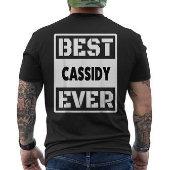 Best Cassidy Ever Custom Family Name Men's T-shirt Back Print - Seseable