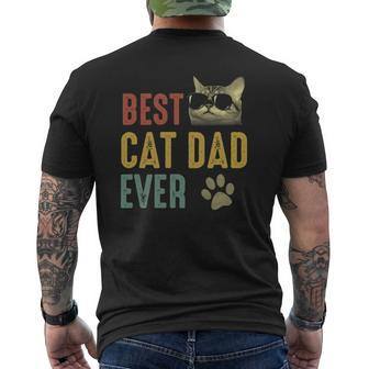 Best Cat Dad Ever Cat Daddy Mens Back Print T-shirt | Mazezy