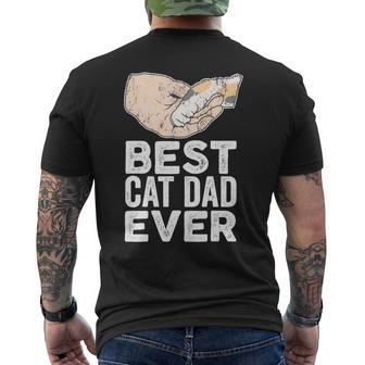 Best Cat Dad Ever Kätzchen Papa Geschenk T-Shirt mit Rückendruck - Geschenkecke