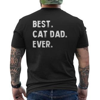 Best Cat Dad Ever Proud Cat Dad Mens Back Print T-shirt | Mazezy