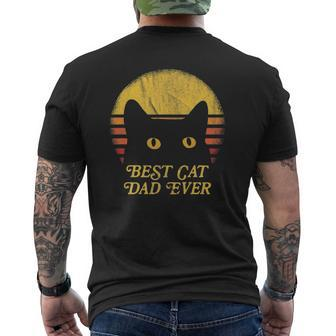 Best Cat Daddy Vintage Eighties Style Cat Retro Distressed Mens Back Print T-shirt | Mazezy AU