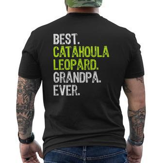 Best Catahoula Leopard Grandpa Ever Dog Lover Mens Back Print T-shirt | Mazezy