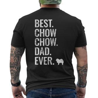 Best Chow Chow Dad Ever Cool Dog Owner Men's T-shirt Back Print - Monsterry AU