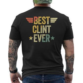 Best Clint Ever Men's T-shirt Back Print - Seseable