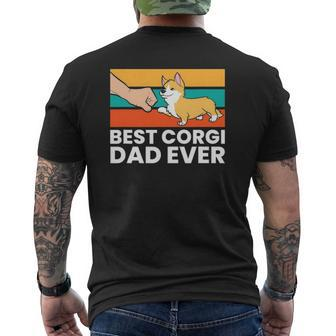 Best Corgi Dad Ever Love Corgi Dogs Corgis Mens Back Print T-shirt | Mazezy