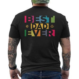Best Dad Ever African Dad Father's Day Men's T-shirt Back Print - Monsterry