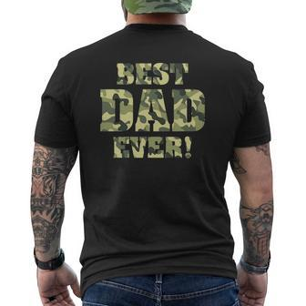Best Dad Ever Camo Father's Day Special Greatest Dad Hunting Mens Back Print T-shirt | Mazezy