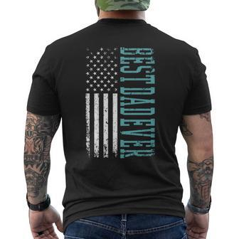 Best Dad Ever Fathers Day American Flag Dad Father Daddy Men's T-shirt Back Print - Thegiftio UK