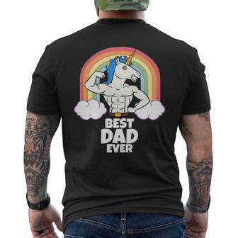 Best Dad Ever Dad Father's Day Men's T-shirt Back Print | Mazezy