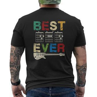 Best Dad Ever Guitar V2 Mens Back Print T-shirt - Thegiftio UK