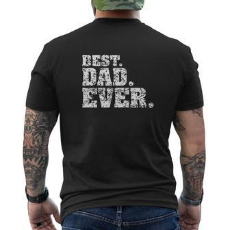 Best Dad Ever Logo Mens Back Print T-shirt - Thegiftio UK