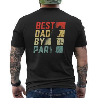 Best Dad By Par Mens Back Print T-shirt | Mazezy