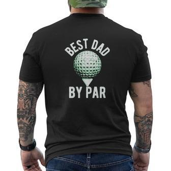 Best Dad By Par Mens Back Print T-shirt | Mazezy CA