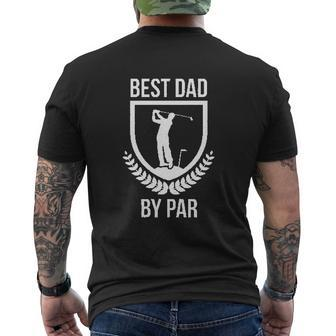 Best Dad By Par V3 Mens Back Print T-shirt - Thegiftio UK