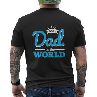 Best Dad In The World Mens Back Print T-shirt | Mazezy