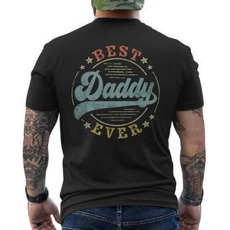 Best Daddy Ever Father's Day Daddy Vintage Emblem Men's T-shirt Back Print - Seseable