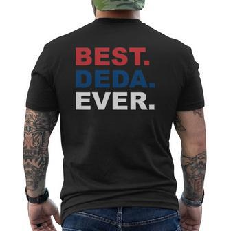 Best Deda Ever Father's Day For Serbian Grandpa Mens Back Print T-shirt | Mazezy DE