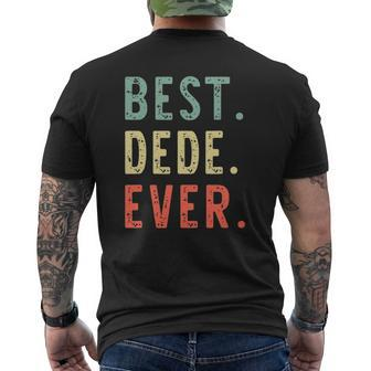Best Dede Ever Retro Vintage Mens Back Print T-shirt | Mazezy