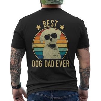 Best Dog Dad Ever Maltese Father's Day Men's T-shirt Back Print | Mazezy