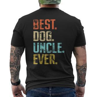 Best Dog Uncle Ever Vintage Dog Lover Men's T-shirt Back Print - Monsterry UK