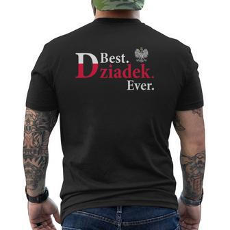 Best Dziadek Ever Polish Grandfather Mens Back Print T-shirt | Mazezy DE
