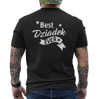 Best Dziadek Ever Polish Grandpa Mens Back Print T-shirt | Mazezy