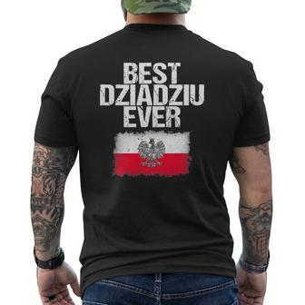 Best Dziadziu Ever Father's Day Polish Grandpa Mens Back Print T-shirt | Mazezy AU