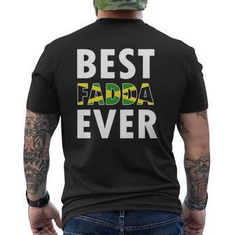 Best Fadda Ever Jamaican Dad Fathers Day Mens Back Print T-shirt | Mazezy