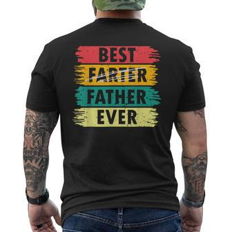 Best Farter Ever Father Fathers Day Dad Retro Men's T-shirt Back Print - Seseable
