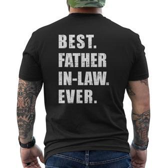 Best Father-In-Law Ever Mens Back Print T-shirt | Mazezy