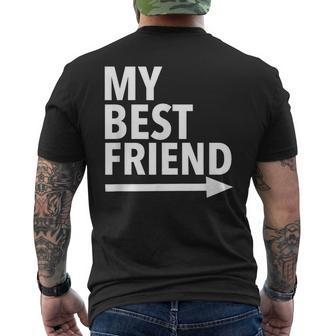 My Best Friend T With Arrow Left Men's T-shirt Back Print - Thegiftio UK