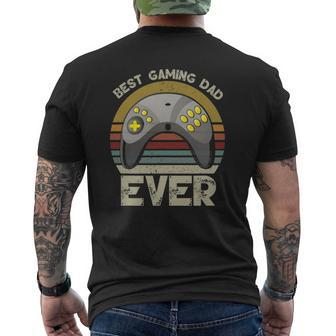 Best Gaming Dad Ever Gamer From Son To Dad Mens Back Print T-shirt | Mazezy