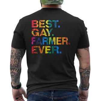 Best Gay Farmer Ever Gay Gender Equality Farm Men's T-shirt Back Print - Thegiftio UK