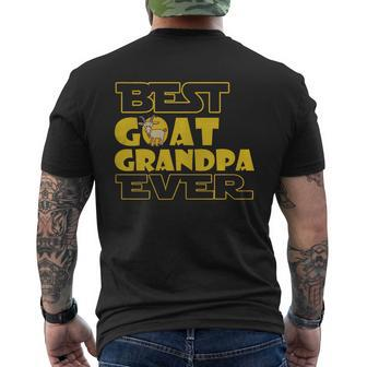 Best Goat Grandpa Ever Tshirt Mens Back Print T-shirt | Seseable CA