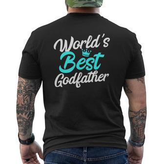 Best Godfather Ever Word's Best Godfather Mens Back Print T-shirt | Mazezy