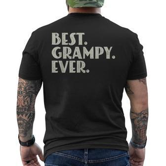 Best Grampy Ever Cool Grandpa Father's Day Men's T-shirt Back Print - Monsterry