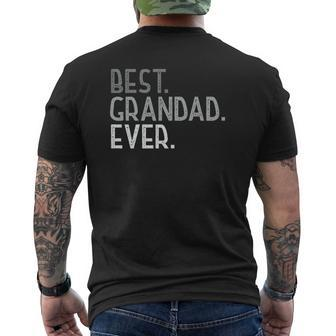 Best Grandad Ever From Grandchildren Grandad Mens Back Print T-shirt | Mazezy
