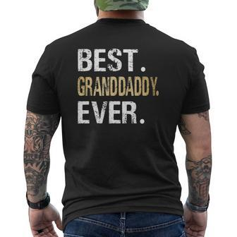 Best Granddaddy Ever From Granddaughter Grandson Mens Back Print T-shirt | Mazezy