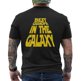 Best Grandpa In The Galaxy Mens Back Print T-shirt | Mazezy UK