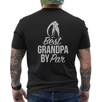 Best Grandpa By Par Golf Grandpa Mens Back Print T-shirt | Mazezy