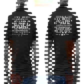 The Best Grandpas Have Granddaughters Who Ride Horses Men's T-shirt Back Print | Mazezy