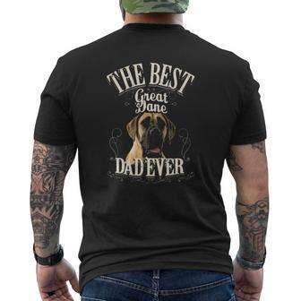 The Best Great Dane Dad Ever Mens Back Print T-shirt | Mazezy